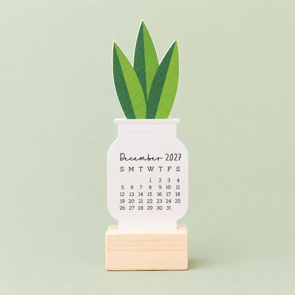 Desk Calendar 2027 - Dark Floral Bouquet