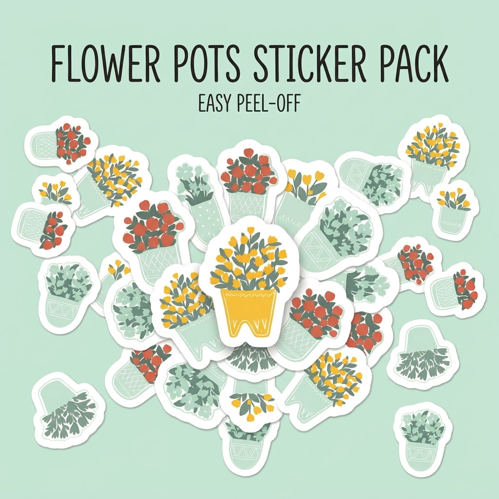 Flowerpot Sticker Pack