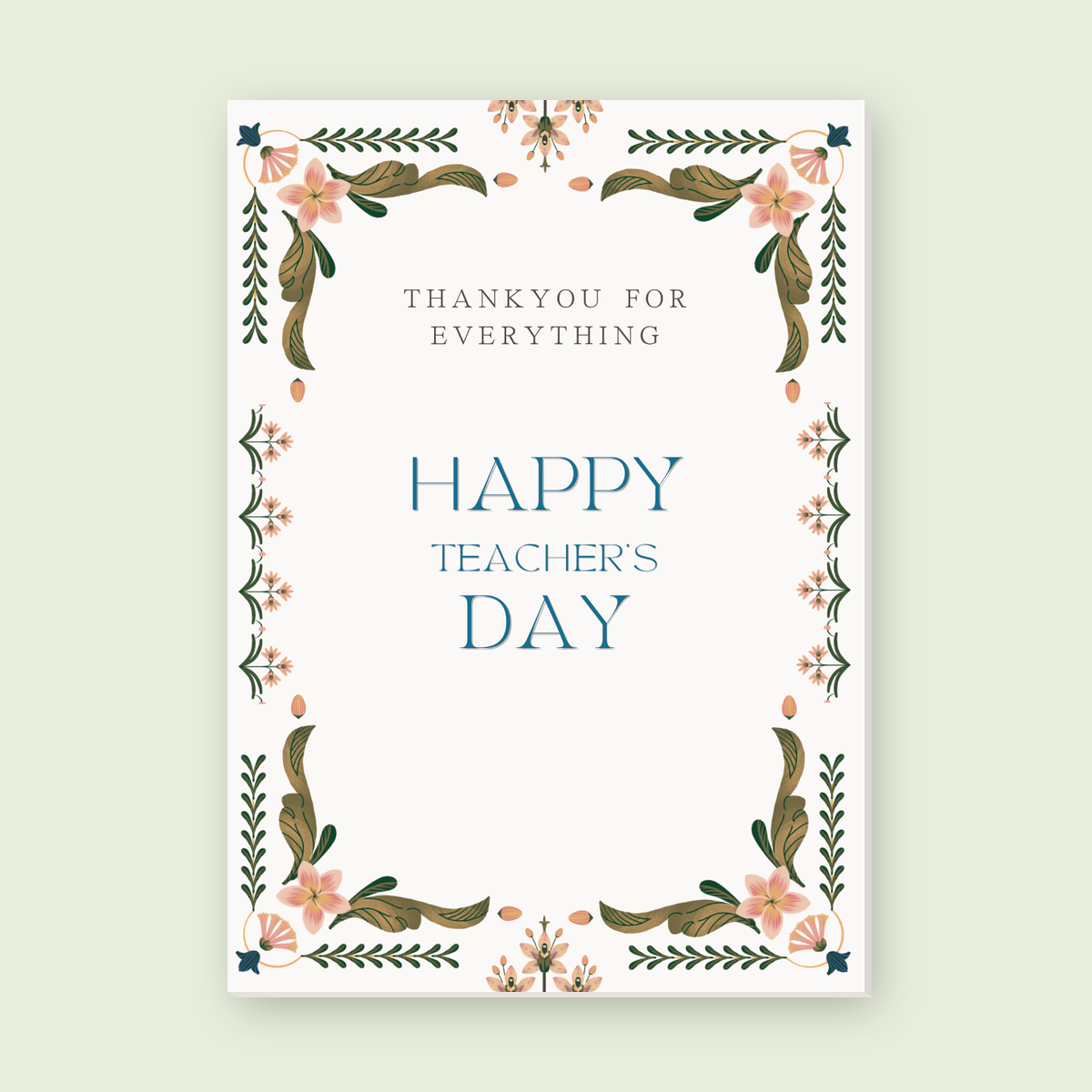 Greeting Card - Teacher's Day