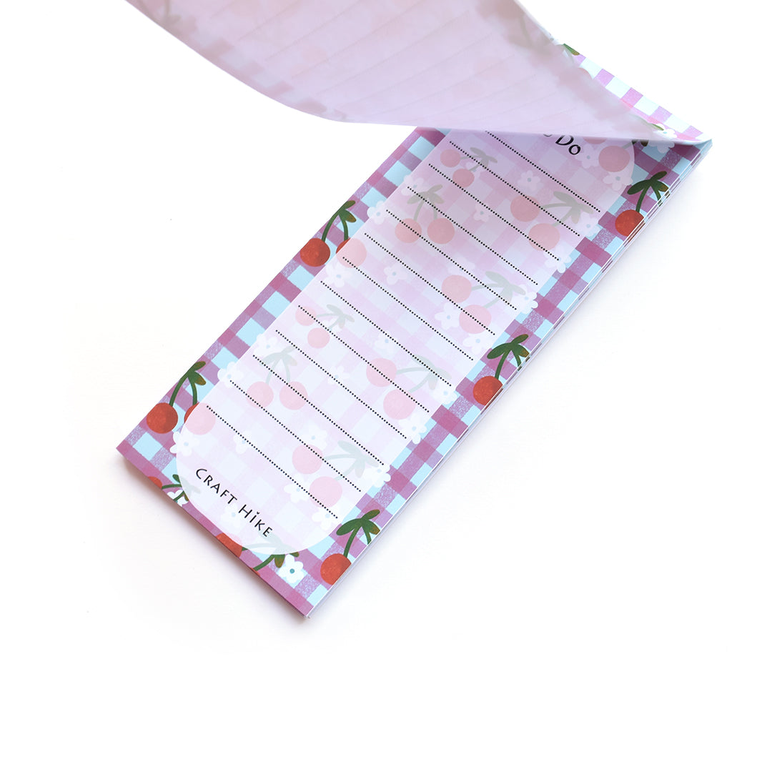 To Do Magnet Notepad – Cherry Themed