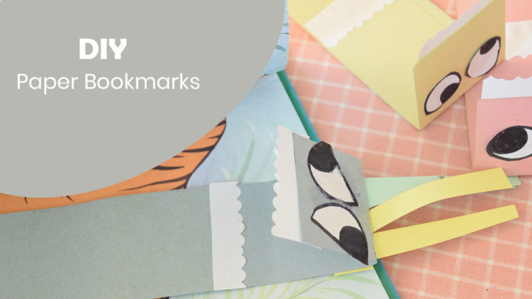 DIY 2 Minute Paper Bookmarks