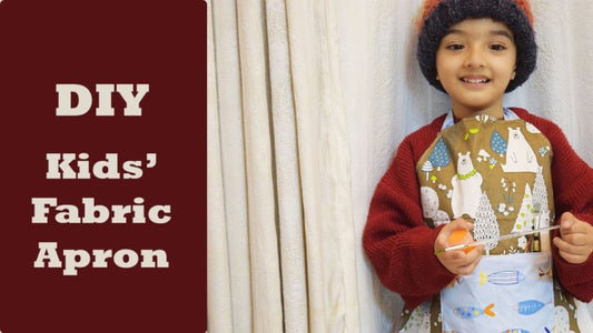 DIY 5-Minute Easy to Make kids’ Fabric Apron