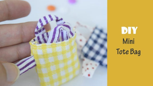 DIY 5 minutes cute little Tote Bags from Scrap Fabric