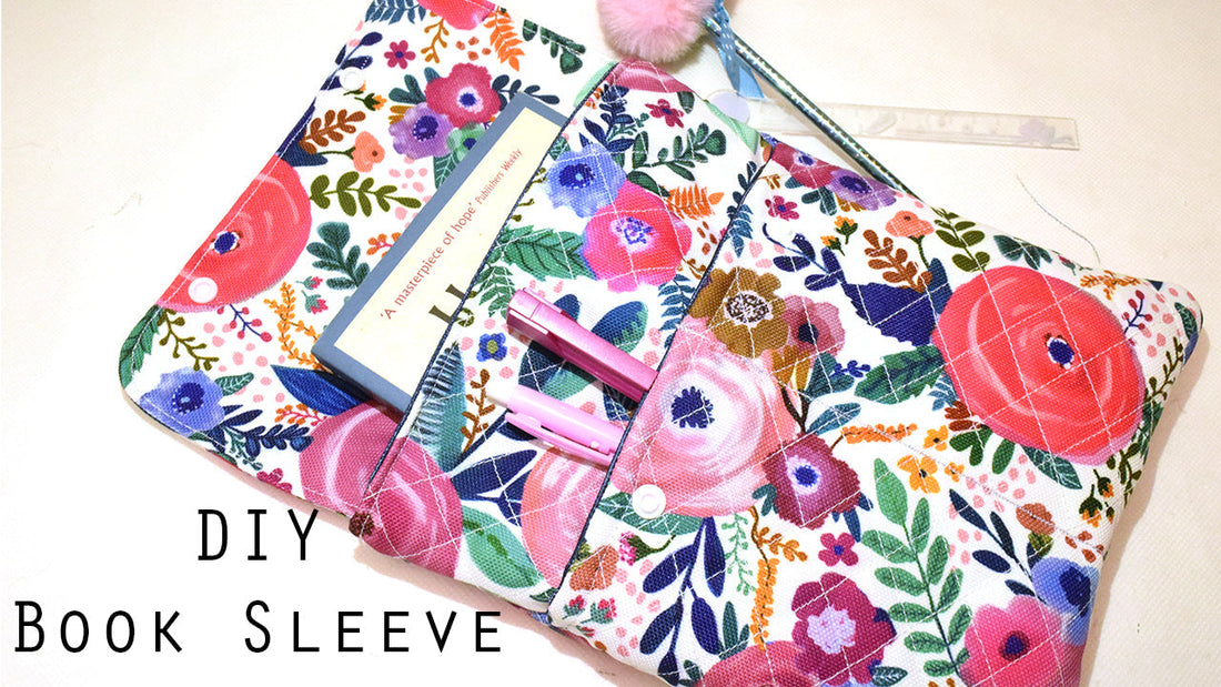 DIY Book Sleeve with Pockets