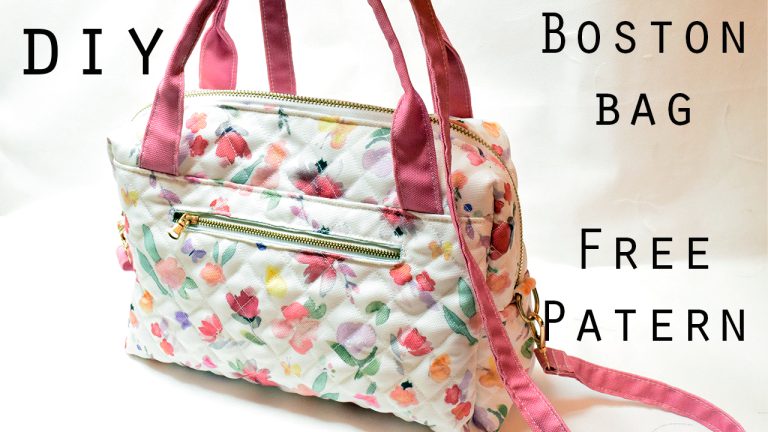 DIY Boston Bag with Two Zip Pockets