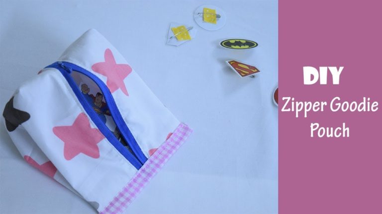 DIY Easy To make kids Goodie Zipper Bag