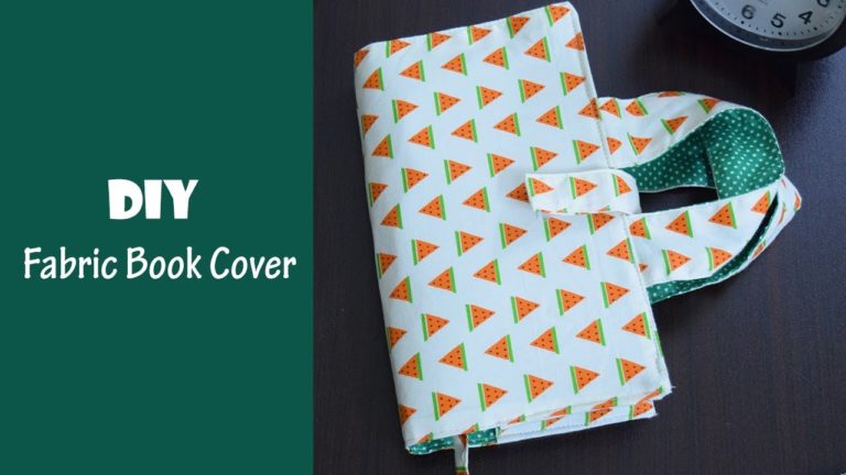 DIY Fabric Book Cover Bag
