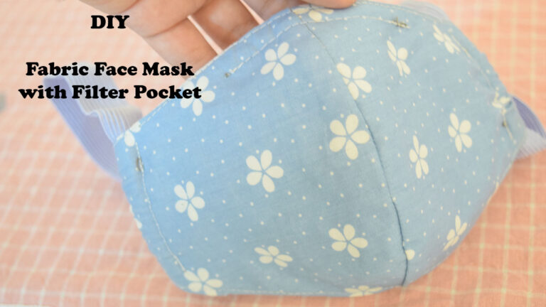 DIY Fabric Face Mask with Filter Pocket