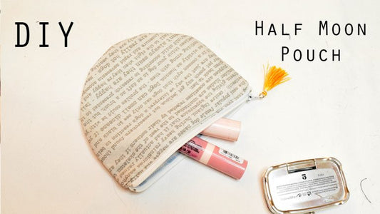 DIY Half Moon Pouch