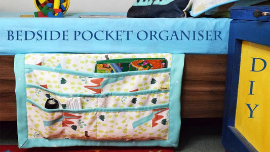 DIY Hanging Organizer | Bedside Pocket Caddy