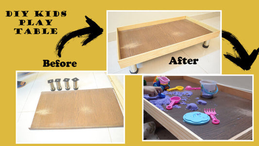 Kids’ Play Table under dollar 10 – Wood upcycle project