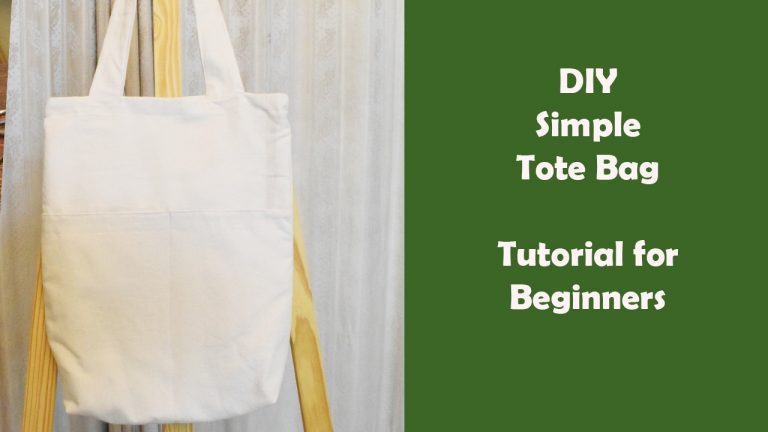 Learn to Sew a Simple Tote Bag with Front Pocket- DIY for Beginners- Step by Step Guide