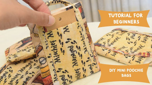 Learn How To make Mini Goodie/ Poochie Bags | DIY Scrap Fabric Project | Tutorial for Beginners