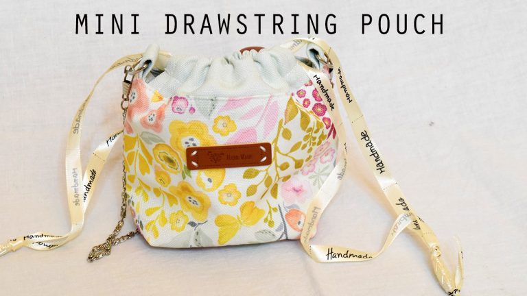 DIY Mini Drawstring Purse