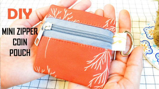 DIY Mini Keyring Zipper Pouch