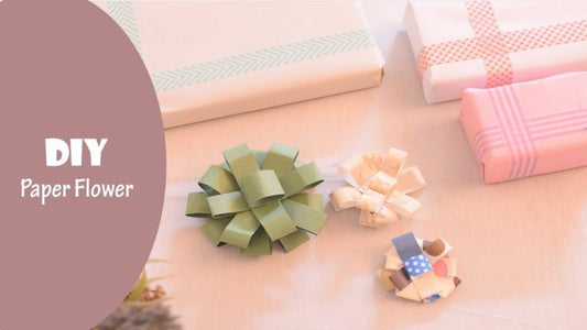 DIY Paper Flowers for Gift Wrapping