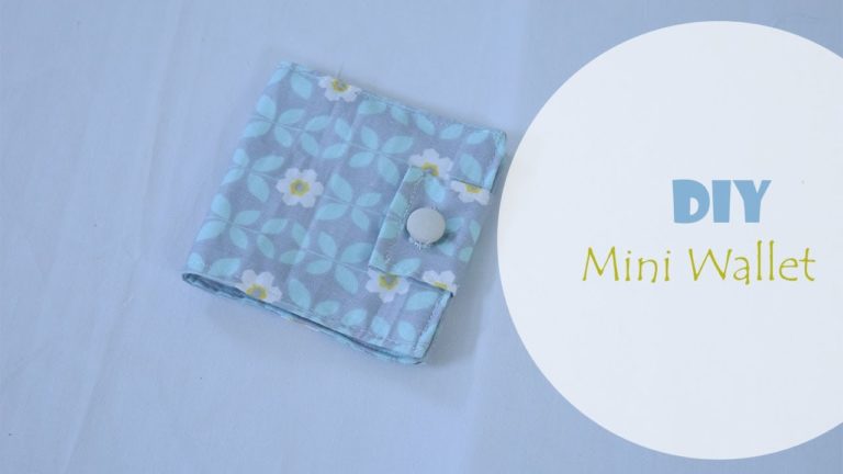 Easy to make Mini Fabric Wallet