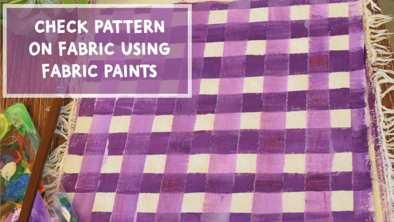 Learn How to Paint a Check Pattern On fabric- Super Easy Buffalo Check Fabric Paint- Easy Technique