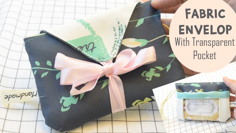 Learn How to Sew A very Easy Fabric Envelop from Scrap Fabric