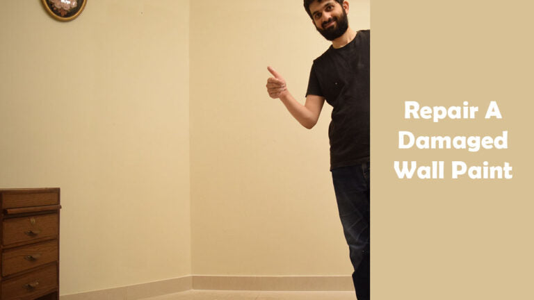 How to repair a damaged wall paint due to Seepage