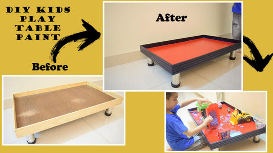 Wooden Table Painting with Acrylics- A step by step guide