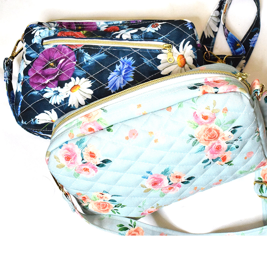 Travel Quilt Cross Body Bag