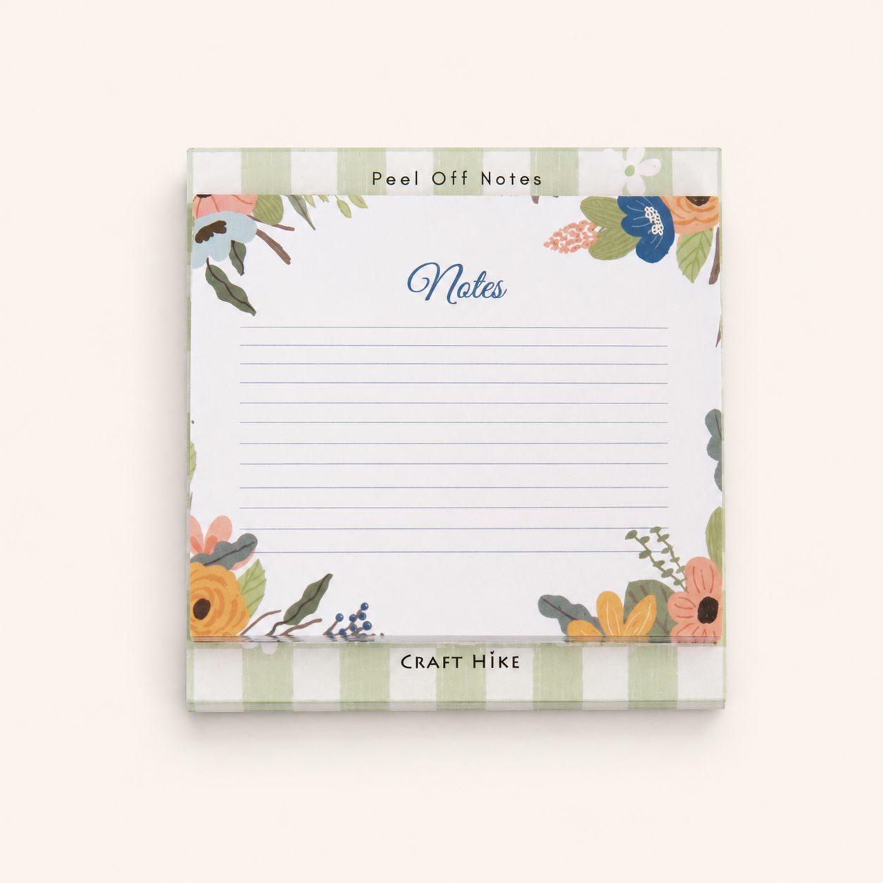 Floral Peel Off Notes