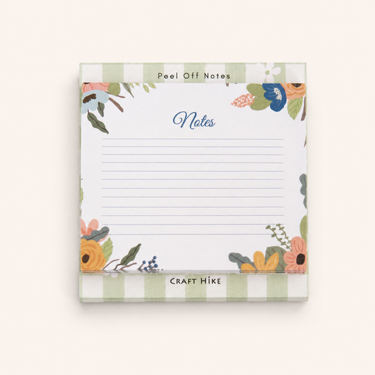 Floral Peel Off Notes