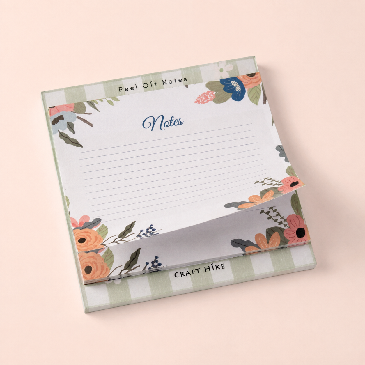 Floral Peel Off Notes