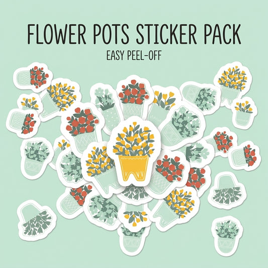 Flowerpot Sticker Pack