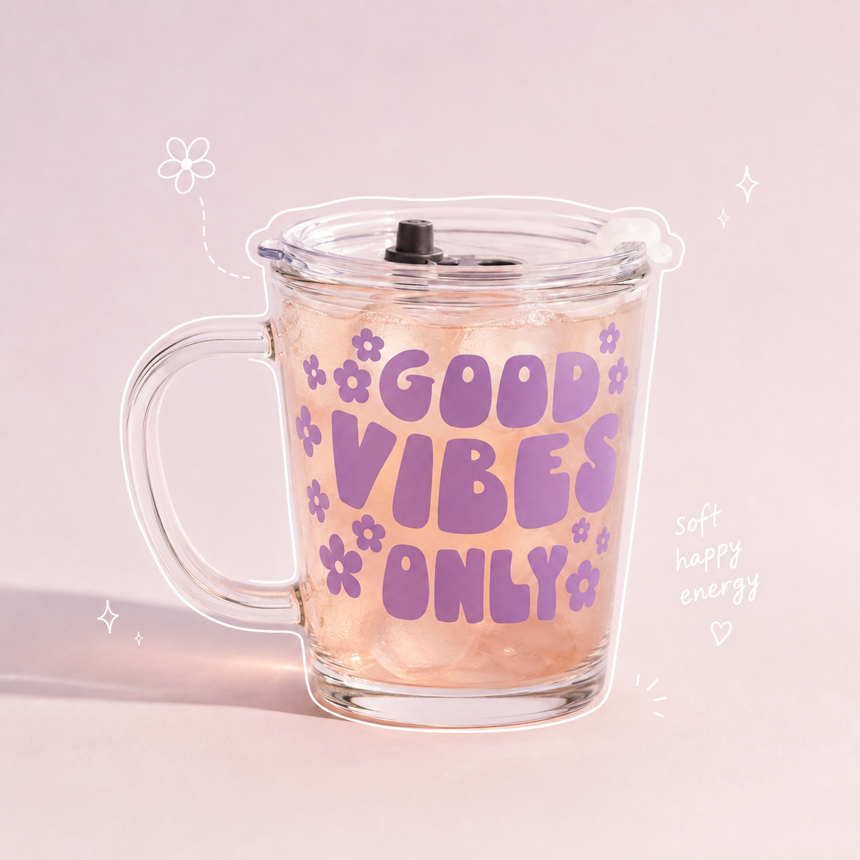 Glass Tumblers - Good vibes only