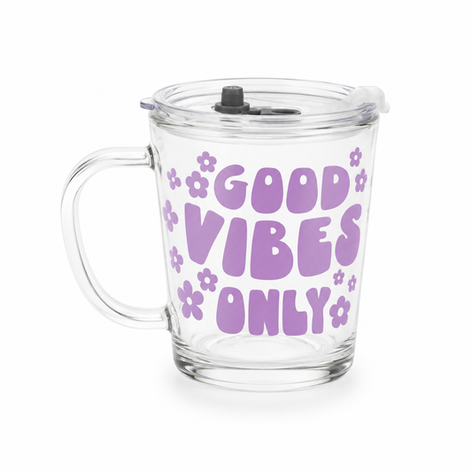 Glass Tumblers - Good vibes only