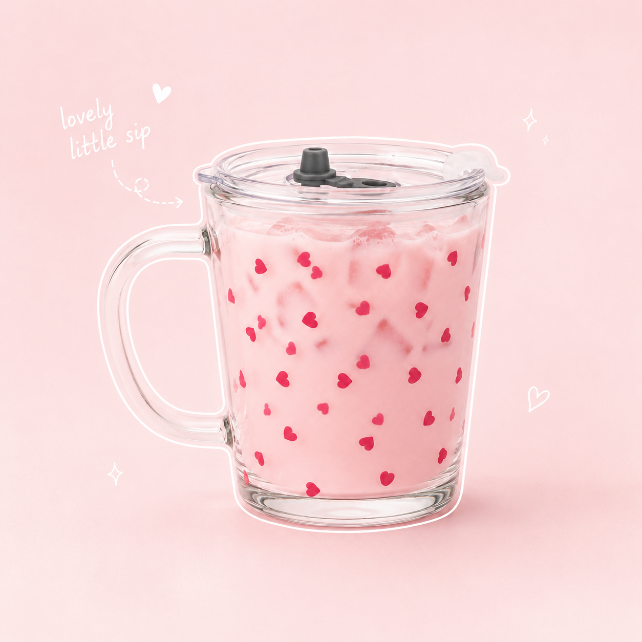 Glass Tumblers - Hearts