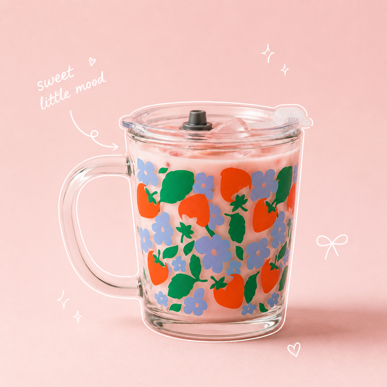 Glass Tumblers - Strawberries