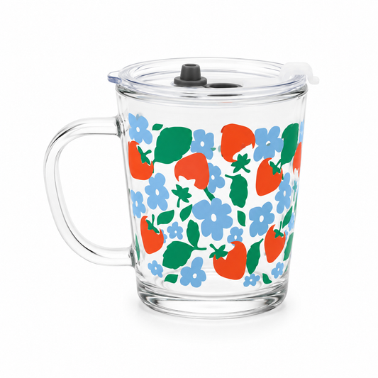 Glass Tumblers - Strawberries