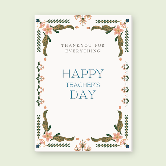 Greeting Card - Teacher's Day