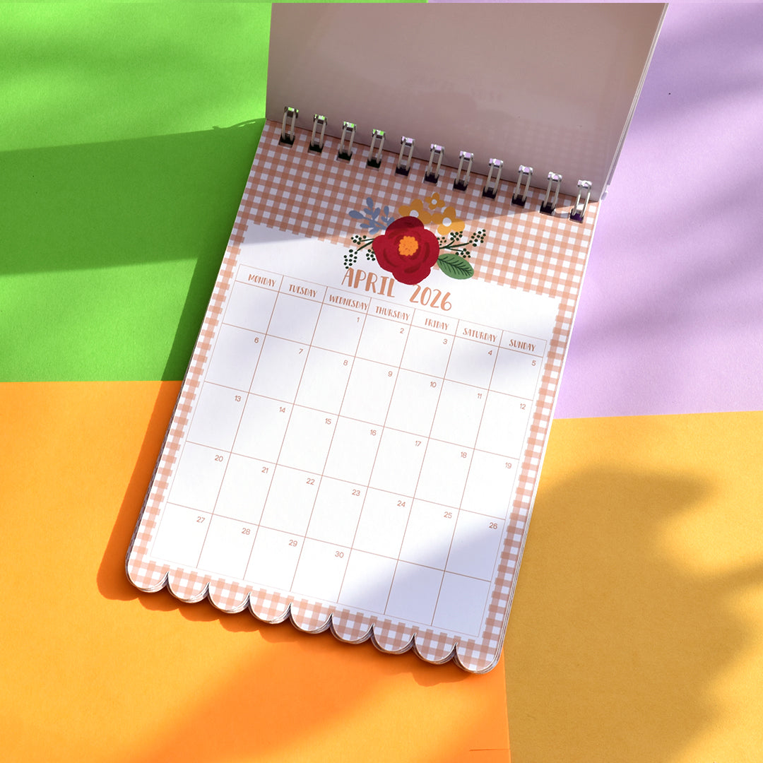 Organiser calendar 2026