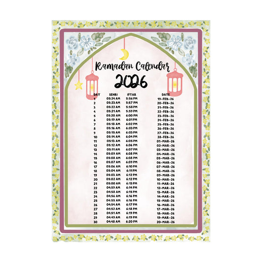 Ramadan Calendar