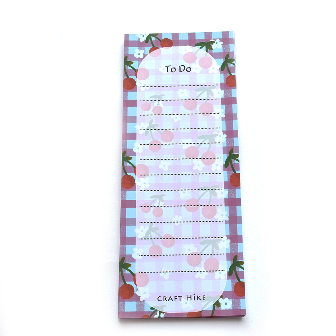 To Do Magnet Notepad – Cherry Themed