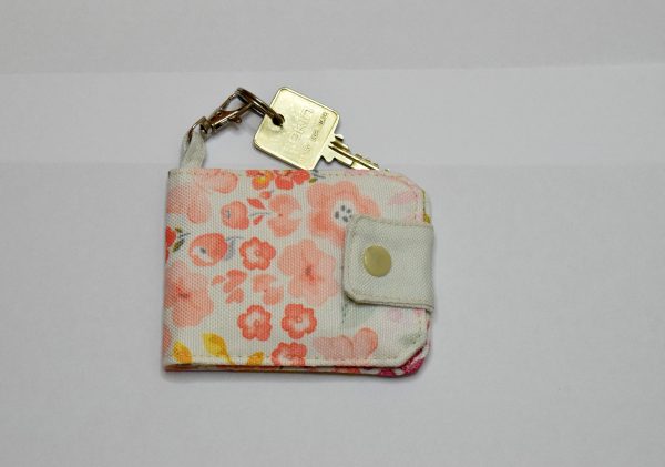 Mini Card Wallet White Floral - Image 4
