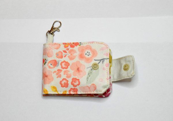 Mini Card Wallet White Floral - Image 2