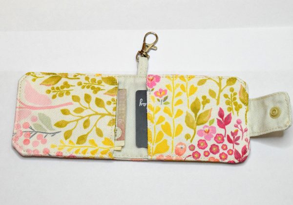 Mini Card Wallet White Floral - Image 3