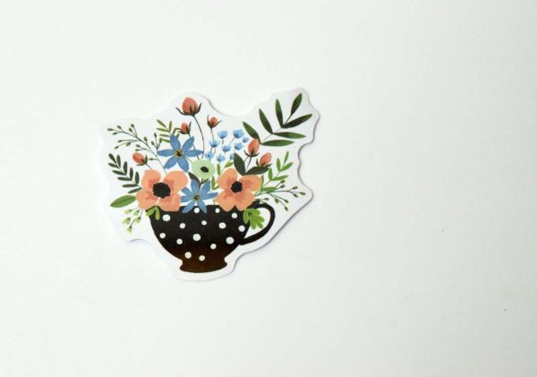 Flowers In Pot Stickers - Image 48