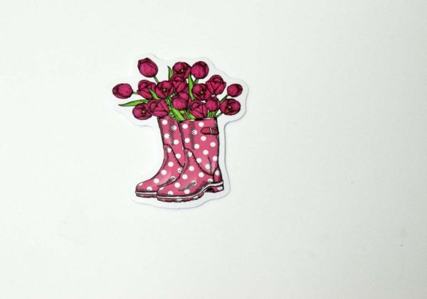 Flowers In Pot Stickers - Image 44