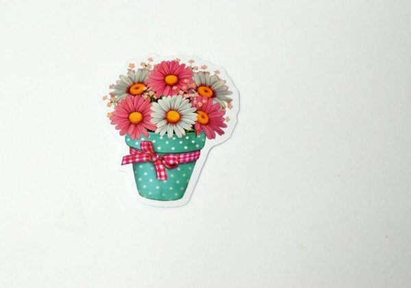 Flowers In Pot Stickers - Image 41