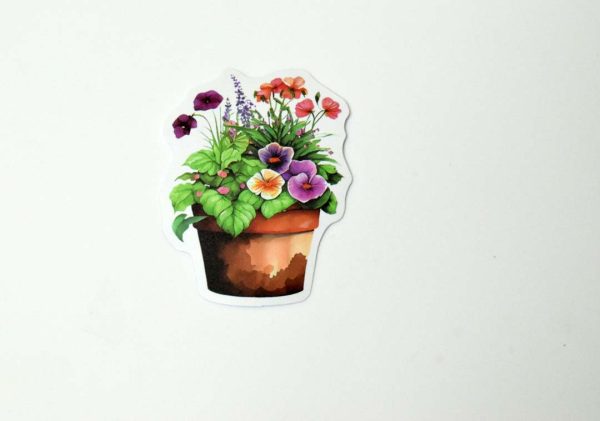 Flowers In Pot Stickers - Image 39