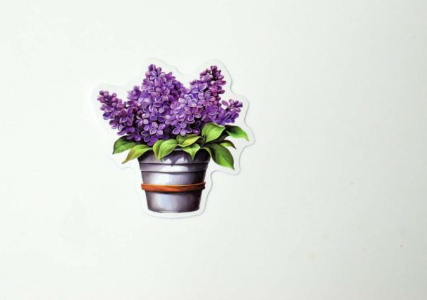 Flowers In Pot Stickers - Image 37