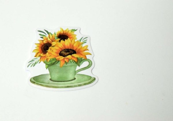 Flowers In Pot Stickers - Image 36