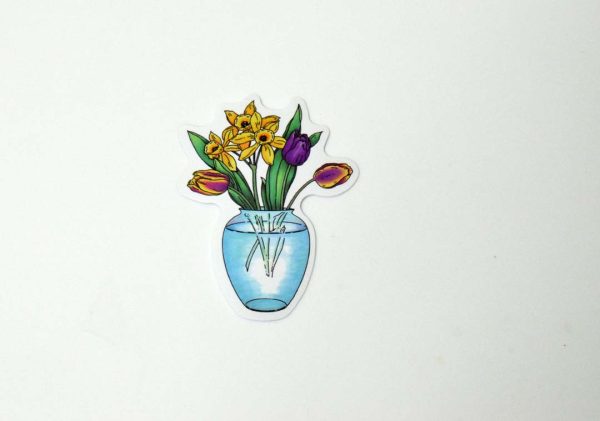 Flowers In Pot Stickers - Image 34