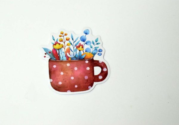 Flowers In Pot Stickers - Image 33